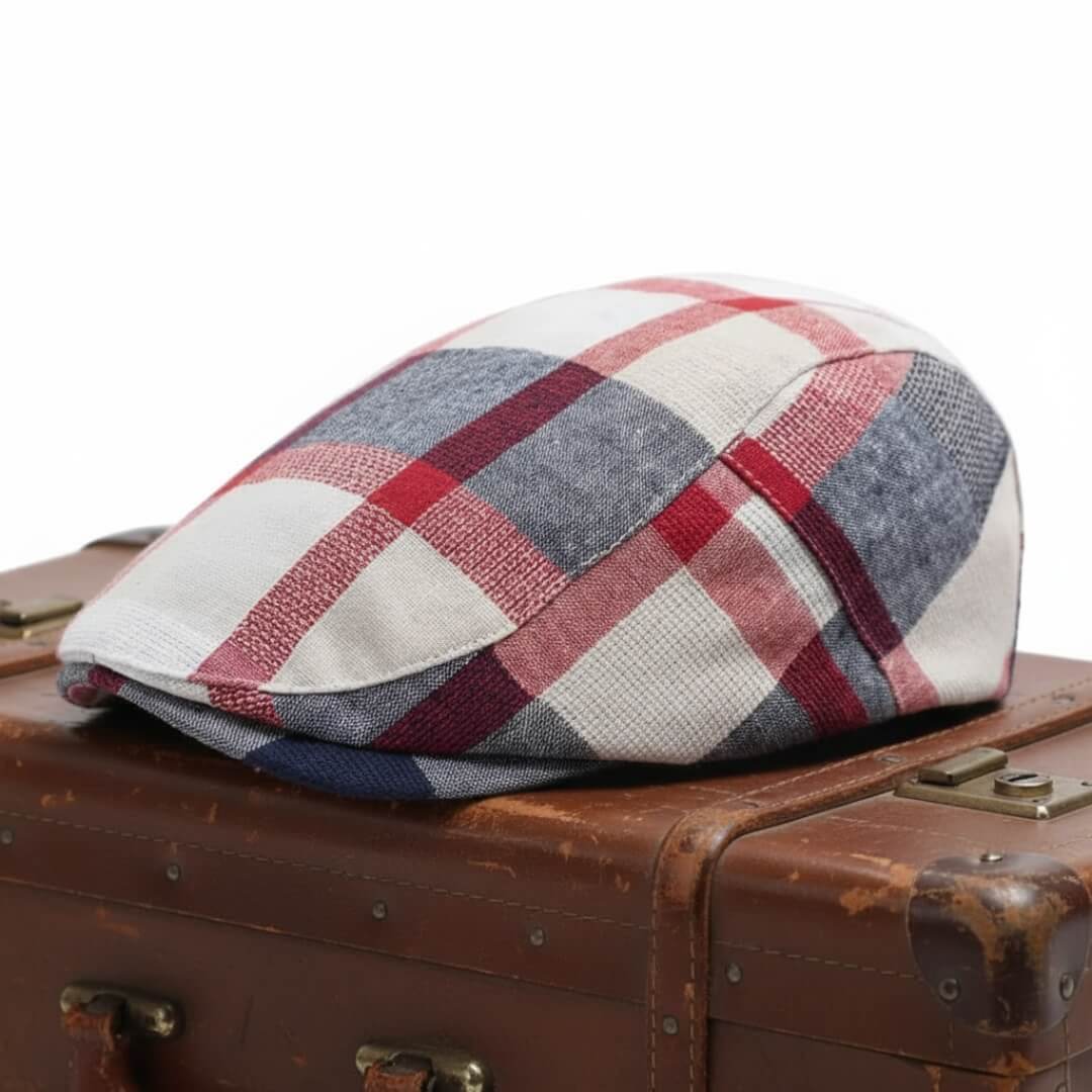 Cotton Patchwork Flat Cap | CESSNOCK