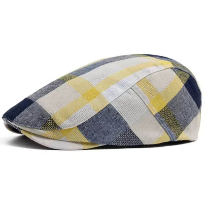 Cotton Patchwork Flat Cap | CESSNOCK