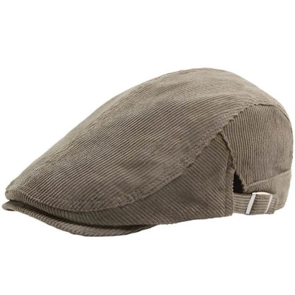Corduroy Flat Cap | ORANGE