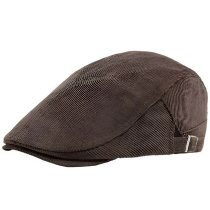 Corduroy Flat Cap | ORANGE