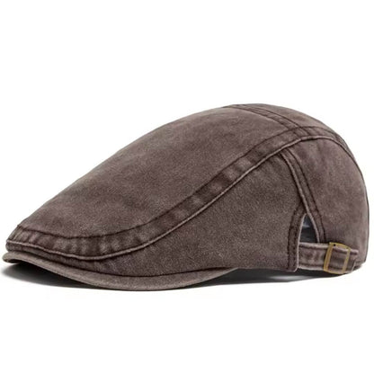 Washed Denim Flat Cap | BRISBANE