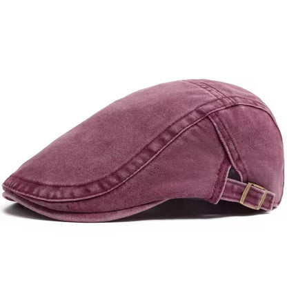 Washed Denim Flat Cap | BRISBANE