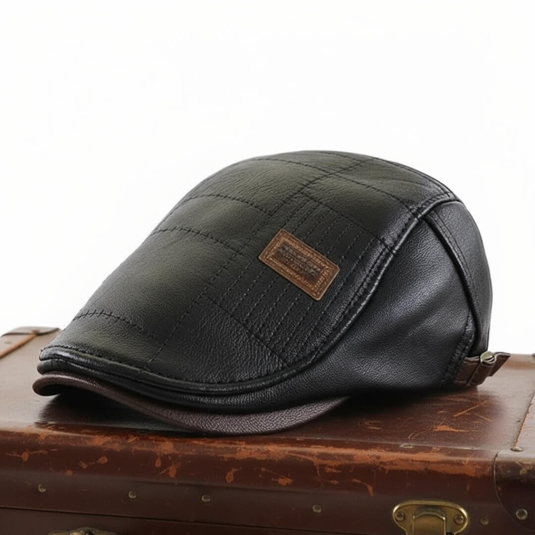 Leather Grid Cap | BURNIE
