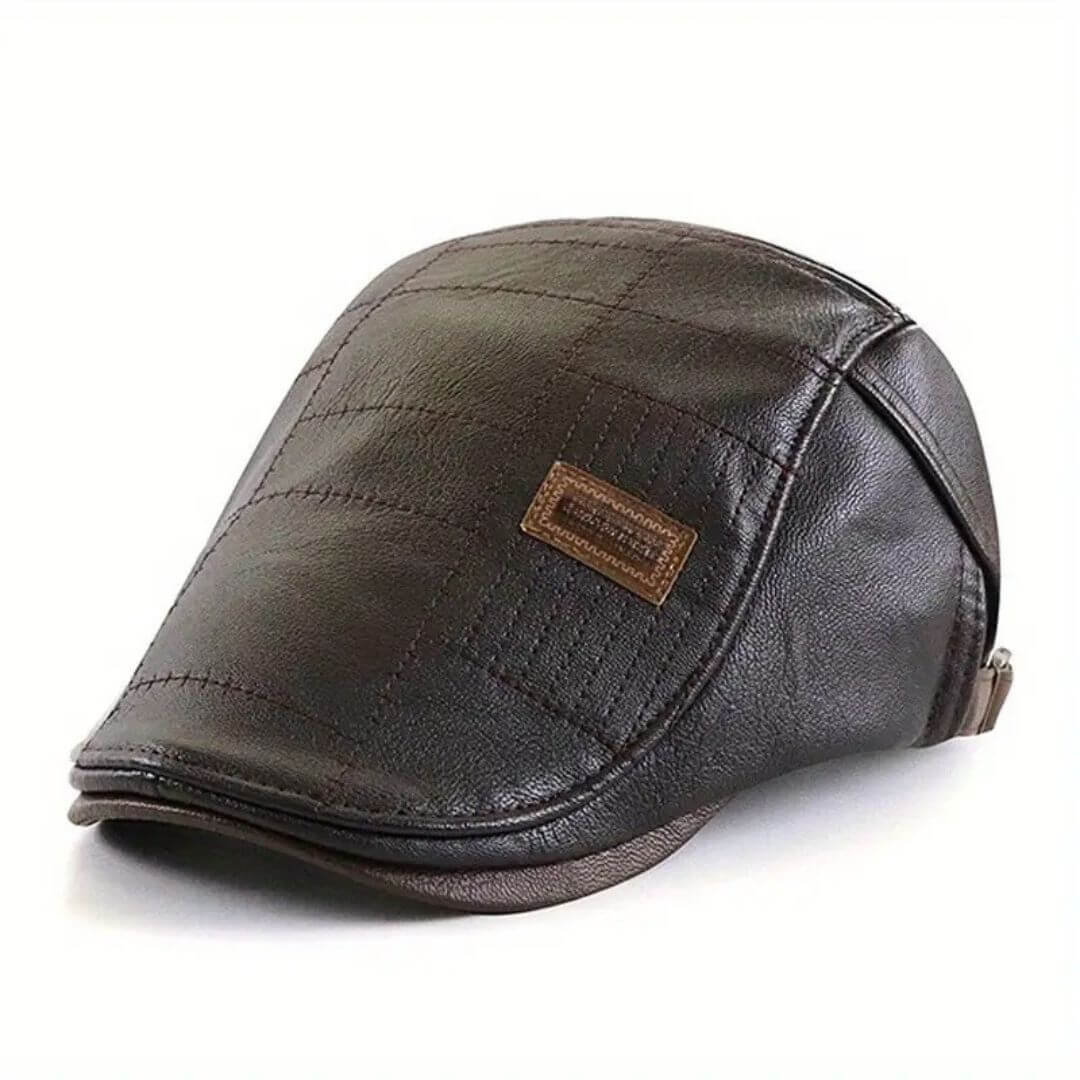 Leather Grid Cap | BURNIE