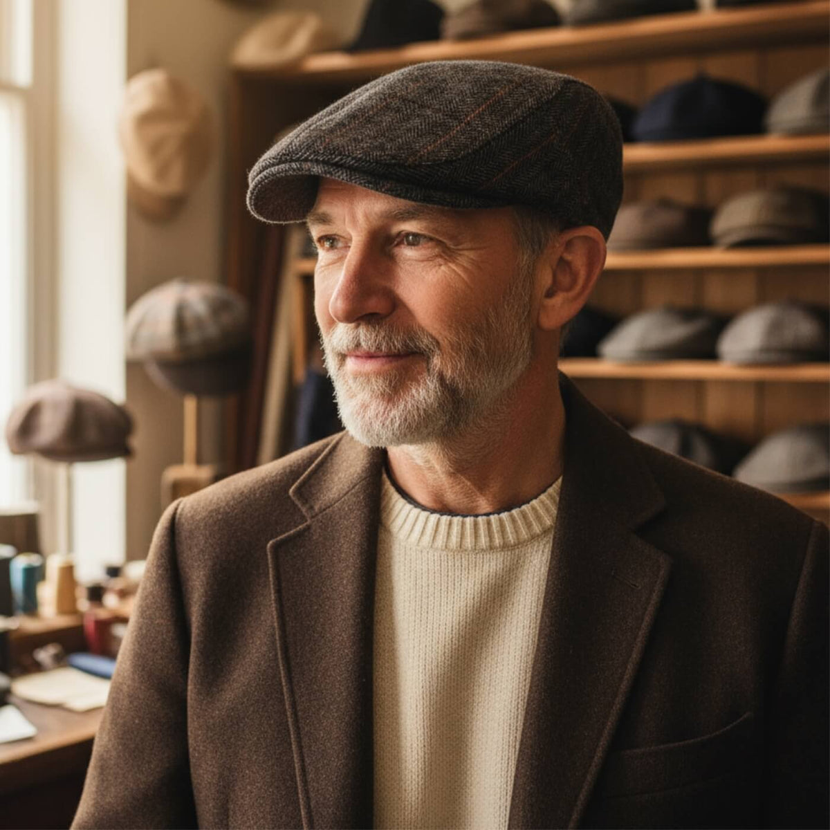 Wool Blend Flat Cap | IPSWICH