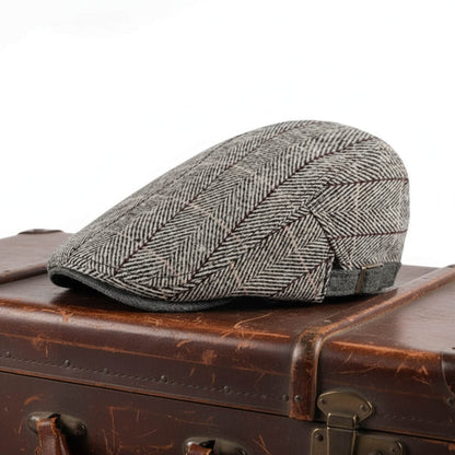 Herringbone Cotton Knitted Flat Cap | ROCKHAMPTON