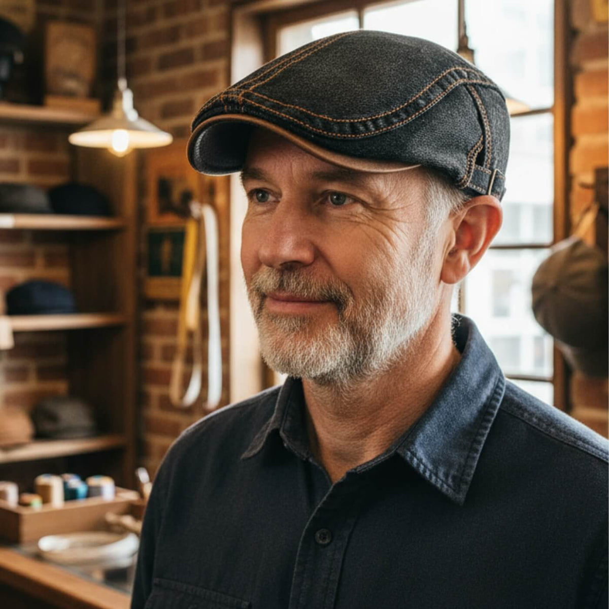 Denim Flat Cap | DEVONPORT