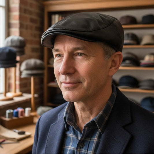 Leather Flat Cap | SHELLHARBOUR