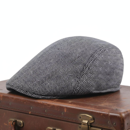 Herringbone Cotton Blend Cap | VICTOR HARBOR
