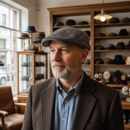 Herringbone Cotton Blend Cap | VICTOR HARBOR