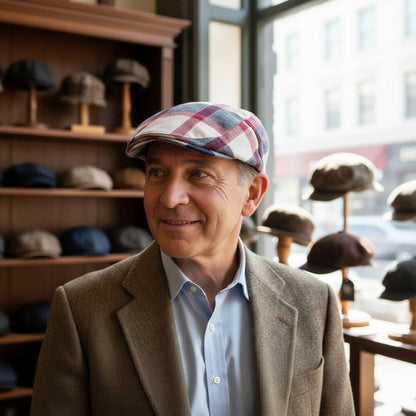 Cotton Patchwork Flat Cap | CESSNOCK