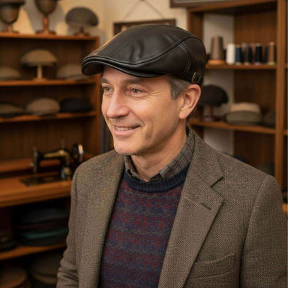 Leather Flat Cap | SHEPPARTON