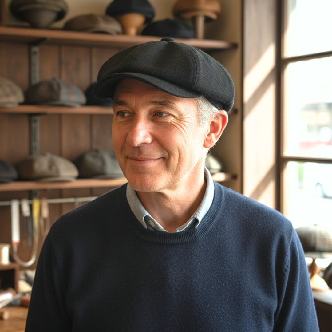 Cotton Twill Newsboy Cap | HAMILTON