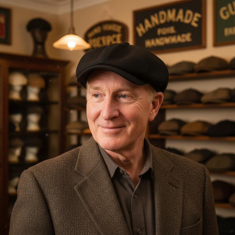 Textured Newsboy Cap | ADELAIDE