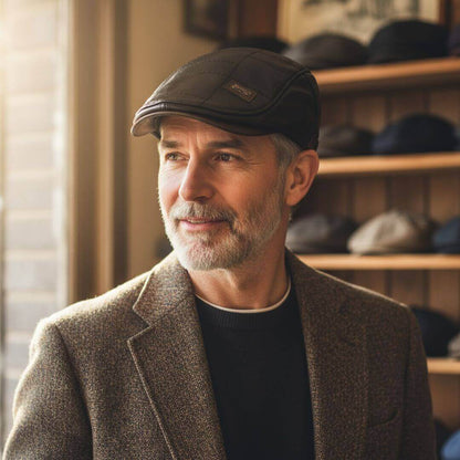 Vegan Leather Flat Cap | CAMPBELLTOWN