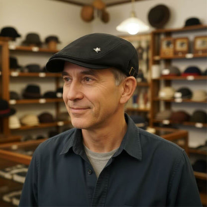 Structured Cotton Flat Cap | ARMIDALE