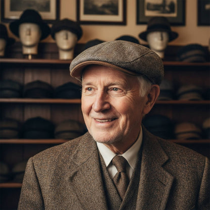 Wool Herringbone Ivy Cap | DARWIN