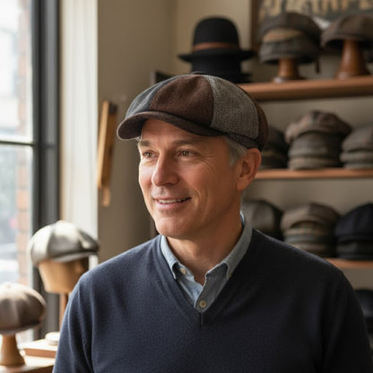 Wool Blend Patchwork Cap | MELTON