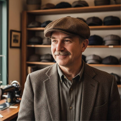 Linen Cotton Flat Cap | SALE