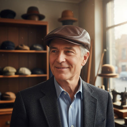 Leather Ivy Cap | MACKAY