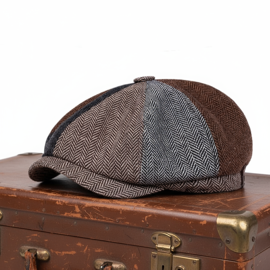 Wool Blend Patchwork Cap | MELTON